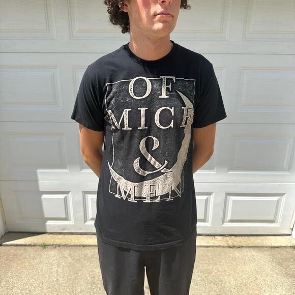 Vintage Y2K Men's Bay Island Of Mice And Men Concert Band Tee Size L - Picture 1 of 5